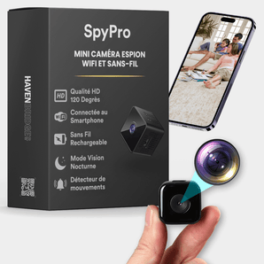 Mini Caméra Espion Sans-Fil Autonome avec Enregistrement - SpyPro