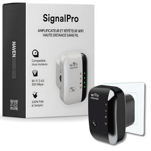 Amplificateur et Répéteur WiFi Puissant - Signal Pro - HAVENBRIDGES