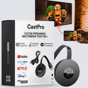 Clé Smart TV - Stick Multimédia - Streaming 4K WiFi/HDMI | CastPro - HAVENBRIDGES