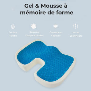 Coussin Orthopédique d'Assise Havenbridges - Soulage les douleurs du coccyx et lombaires - HAVENBRIDGES