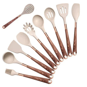 CulinaryEase - Ensemble d'ustensiles de cuisine en silicone - HAVENBRIDGES