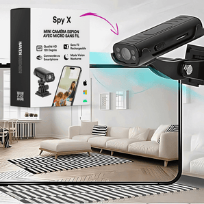 Mini Caméra de Surveillance Sans Fil 1080p HD - SpyX - Havenbridges - HAVENBRIDGES