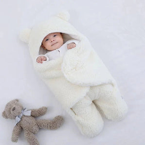 Nid d'ange Bébé Havenbridges™ - Couverture Polaire Ourson Hiver - HAVENBRIDGES