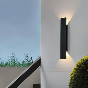 Rectangle WallLight - Applique murale rectangulaire en aluminium noir - HAVENBRIDGES